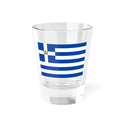Naval Ensign of the Kingdom of Greece (Greece) Shot Glass 1.5oz 1.5oz - Go Mug Yourself