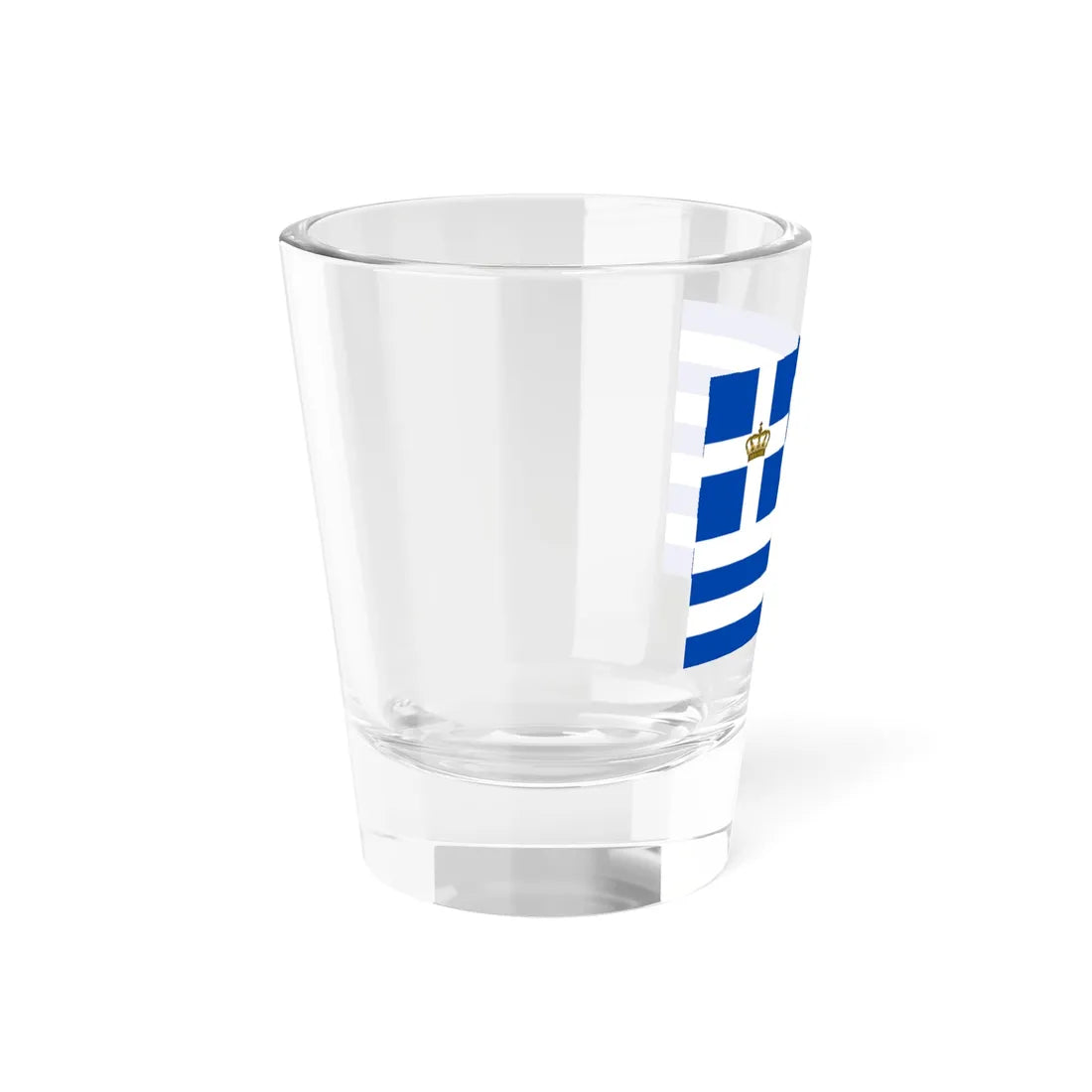 Naval Ensign of the Kingdom of Greece (Greece) Shot Glass 1.5oz - Go Mug Yourself