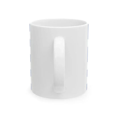Naval Ensign of the Kingdom of Greece (Greece) White Coffee Mug - Go Mug Yourself