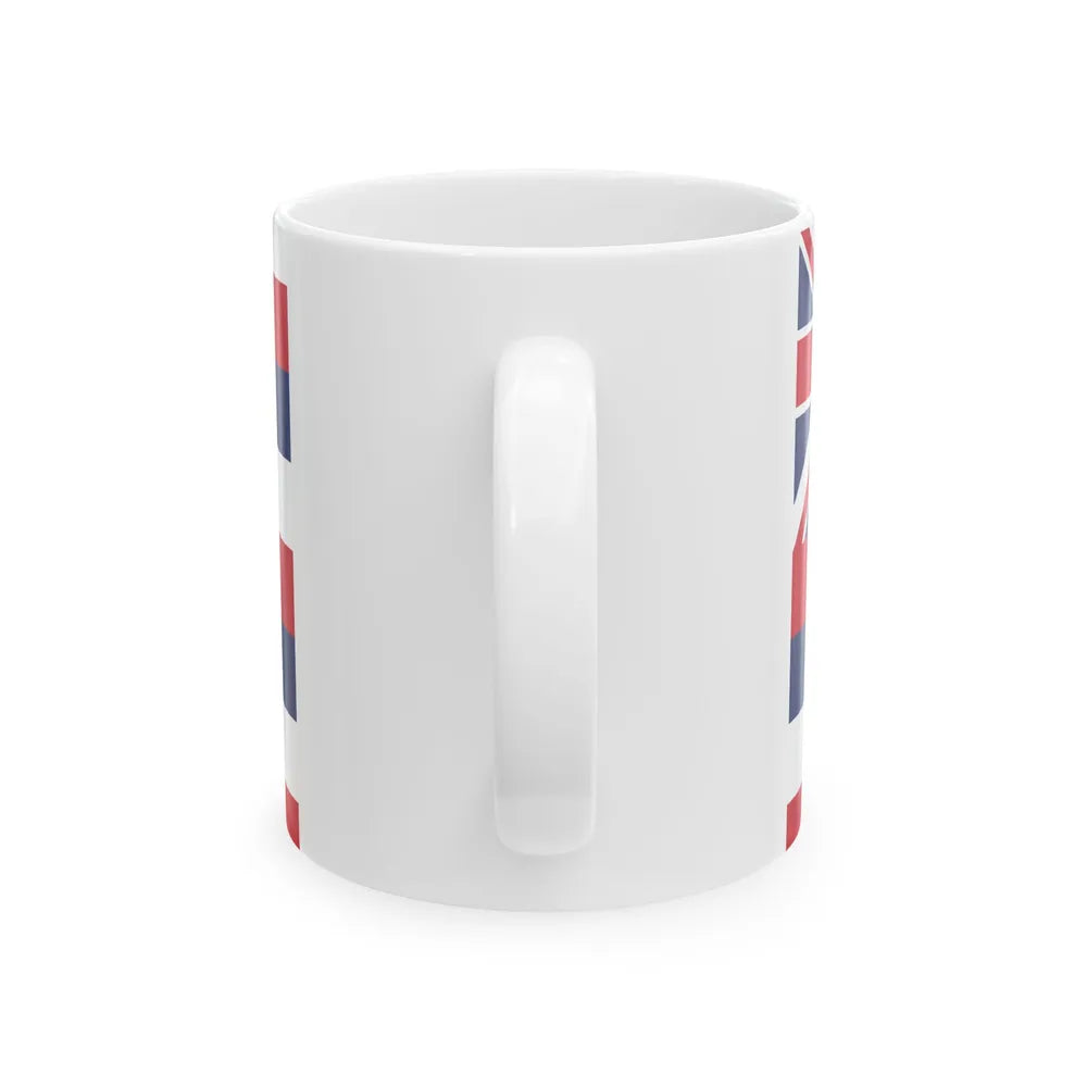 Naval ensign of the Kingdom of Hawaii (United States) White Coffee Mug - Go Mug Yourself