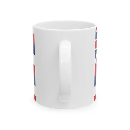 Naval ensign of the Kingdom of Hawaii (United States) White Coffee Mug - Go Mug Yourself