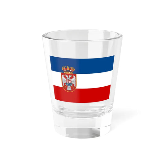 Naval ensign of the Kingdom of Yugoslavia (Croatia) Shot Glass 1.5oz 1.5oz - Go Mug Yourself