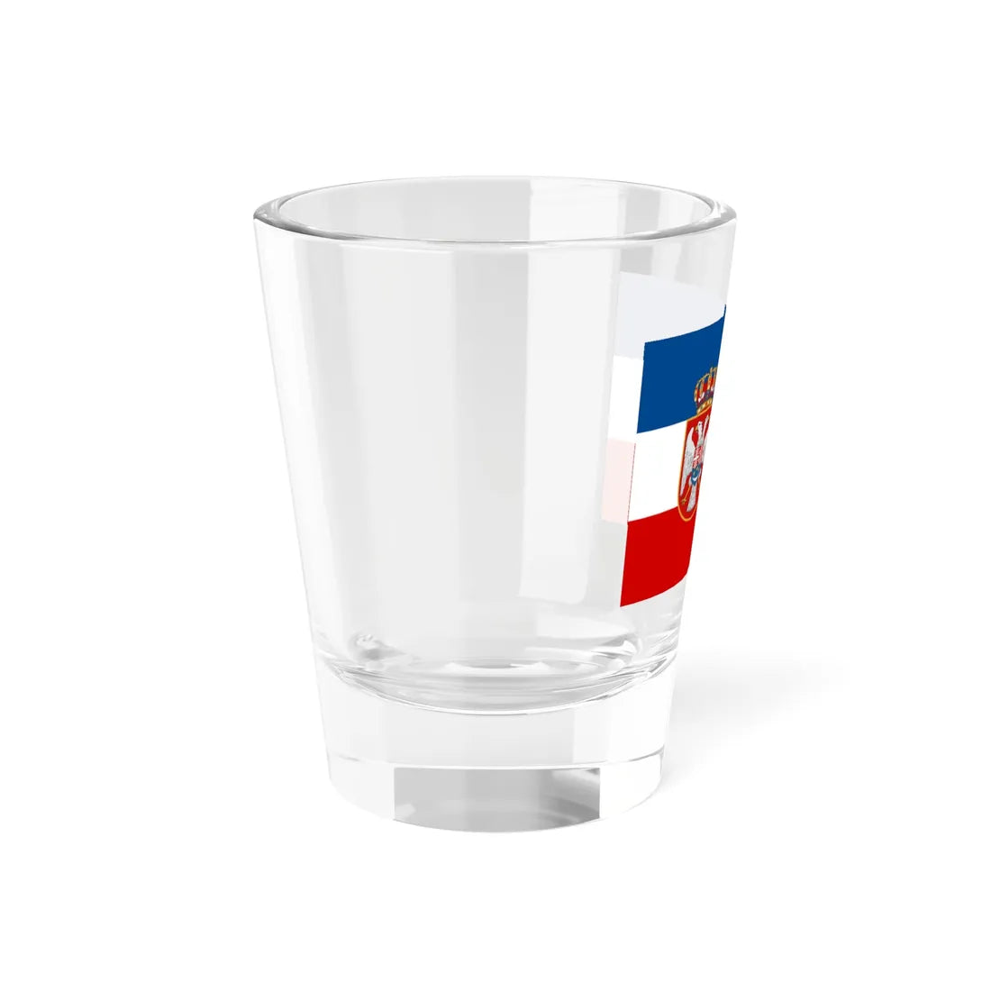 Naval ensign of the Kingdom of Yugoslavia (Croatia) Shot Glass 1.5oz - Go Mug Yourself