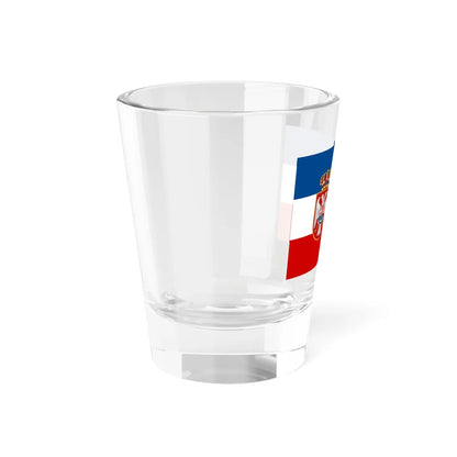 Naval ensign of the Kingdom of Yugoslavia (Croatia) Shot Glass 1.5oz - Go Mug Yourself