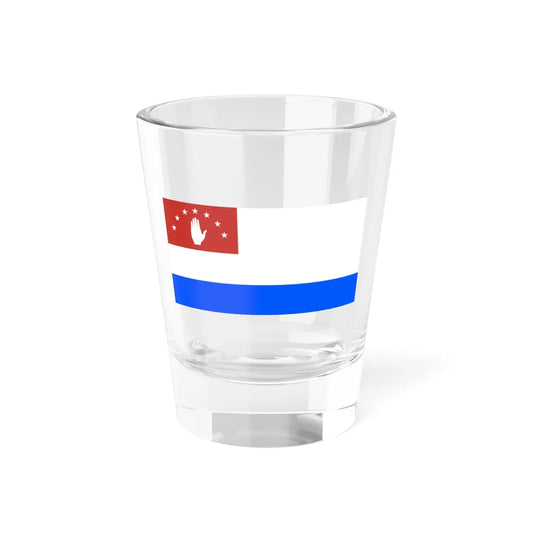 Naval Ensign of the Republic of Abkhazia Shot Glass 1.5oz 1.5oz - Go Mug Yourself
