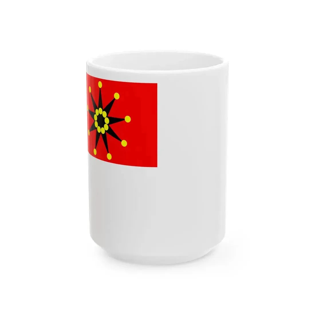 Naval Ensign of the Republic of China 1911 (China) White Coffee Mug 15oz - Go Mug Yourself