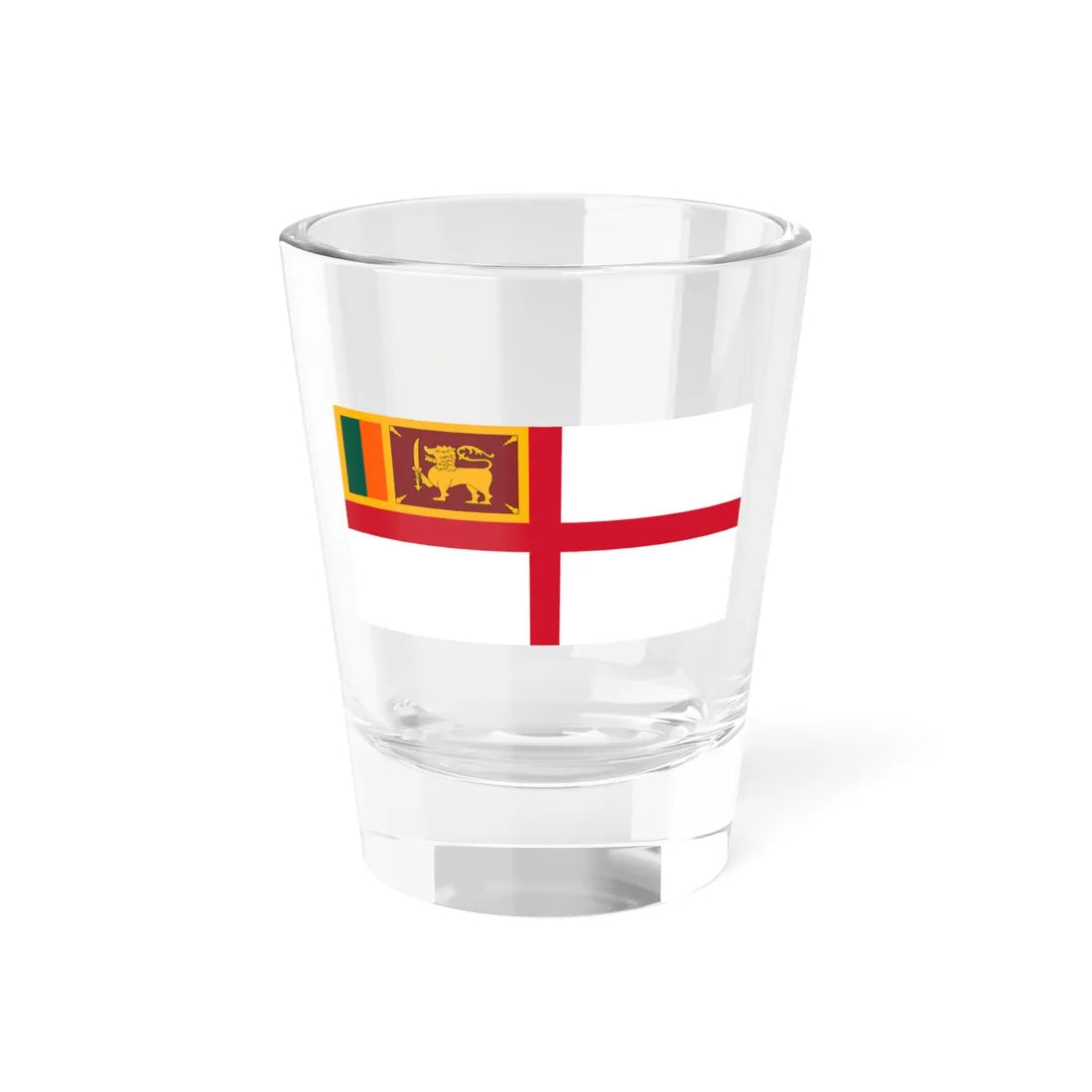 Naval Ensign of the Royal Ceylon Navy (Sri Lanka) Shot Glass 1.5oz 1.5oz - Go Mug Yourself