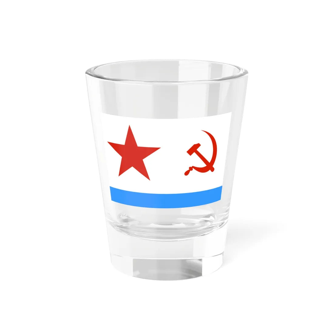 Naval Ensign of the Soviet Union 1935-1950 (Russia) Shot Glass 1.5oz 1.5oz - Go Mug Yourself