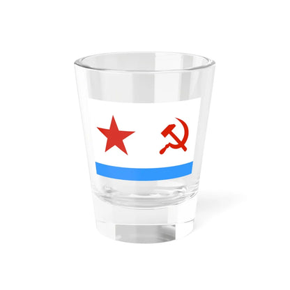 Naval Ensign of the Soviet Union 1950-1991 (Russia) Shot Glass 1.5oz 1.5oz - Go Mug Yourself