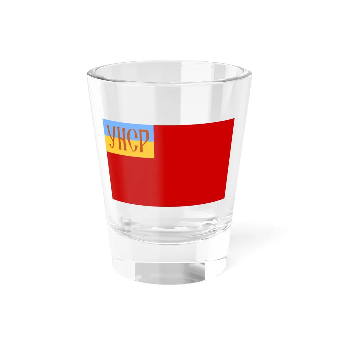 Naval Ensign of the Ukrainian Peoples Socialist Republic (Ukraine) Shot Glass 1.5oz 1.5oz - Go Mug Yourself