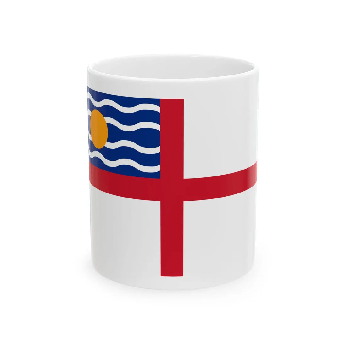 Naval Ensign of the West Indies Federation 1958-1962 (Antigua and Barbuda) White Coffee Mug 11oz - Go Mug Yourself