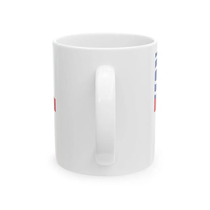 Naval Ensign of the West Indies Federation 1958-1962 (Antigua and Barbuda) White Coffee Mug - Go Mug Yourself
