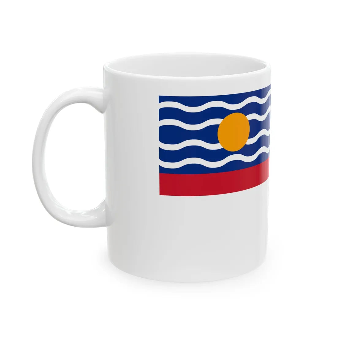 Naval Ensign of the West Indies Federation 1958-1962 (Antigua and Barbuda) White Coffee Mug - Go Mug Yourself