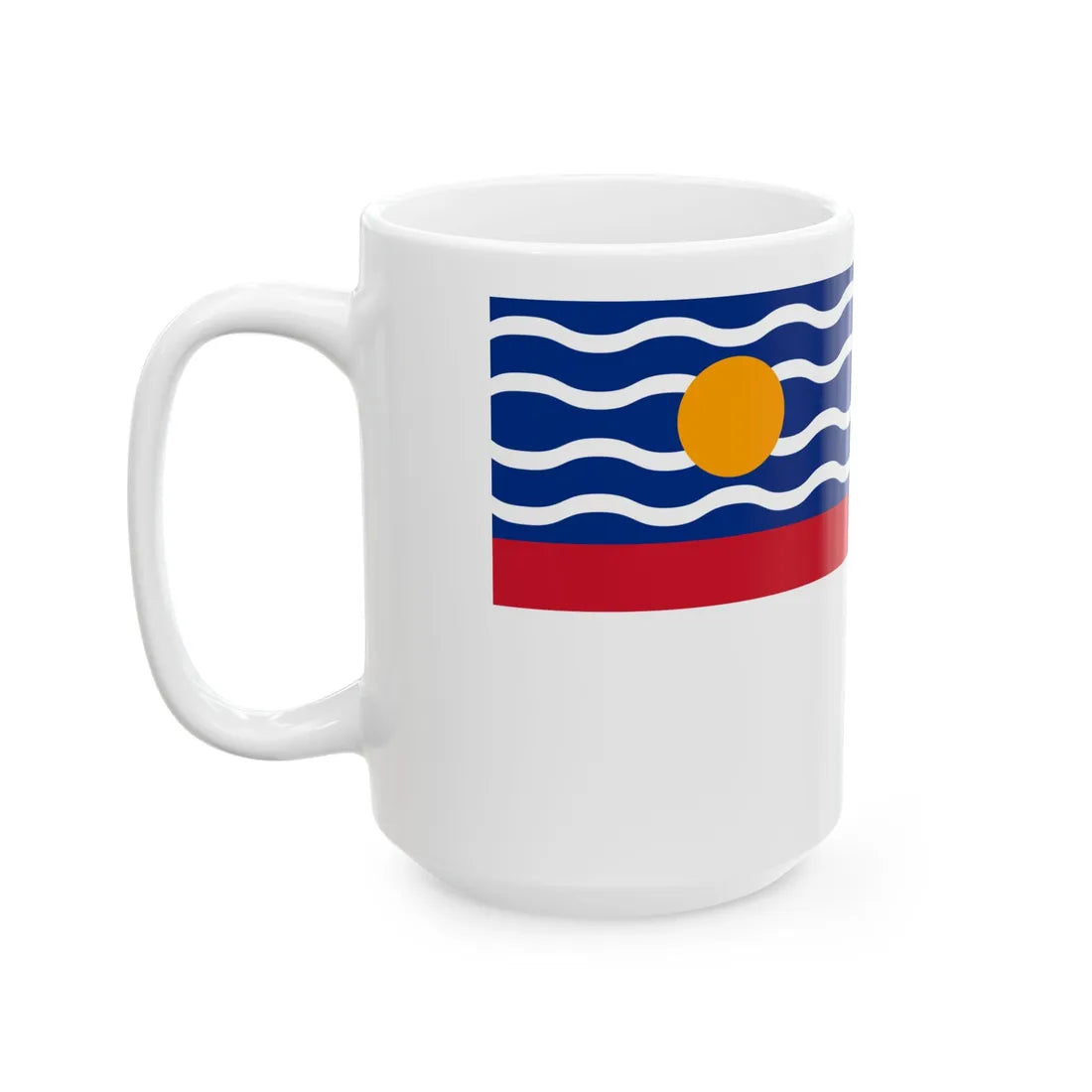 Naval Ensign of the West Indies Federation 1958-1962 (Antigua and Barbuda) White Coffee Mug - Go Mug Yourself