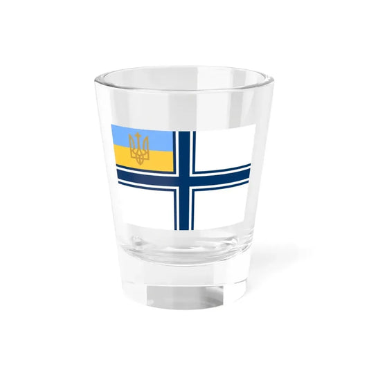 Naval ensign of Ukraine 1918-1921 1992 (Ukraine) Shot Glass 1.5oz 1.5oz - Go Mug Yourself