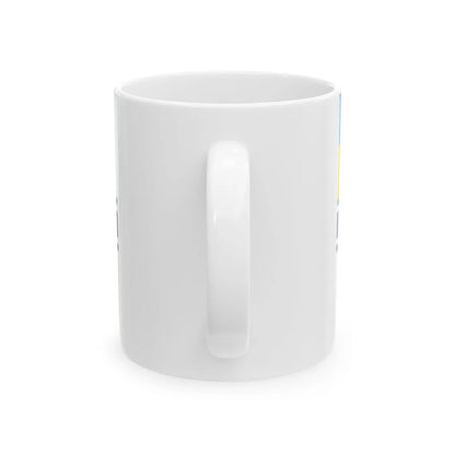 Naval ensign of Ukraine 1918-1921 1992 (Ukraine) White Coffee Mug - Go Mug Yourself
