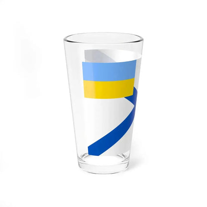 Naval Ensign of Ukraine 1918 dress (Ukraine) Pint Glass 16oz - Go Mug Yourself