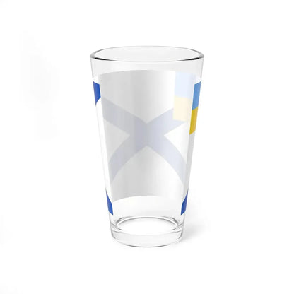 Naval Ensign of Ukraine 1918 dress (Ukraine) Pint Glass 16oz - Go Mug Yourself