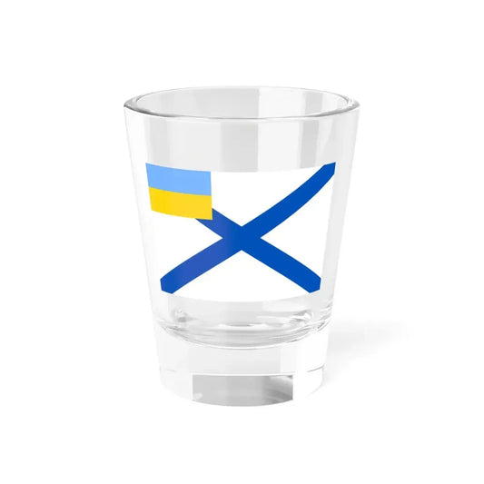 Naval Ensign of Ukraine 1918 dress (Ukraine) Shot Glass 1.5oz 1.5oz - Go Mug Yourself