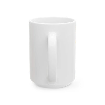Naval Ensign of Ukraine 1918 dress (Ukraine) White Coffee Mug - Go Mug Yourself