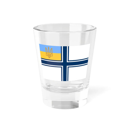 Naval ensign of Ukraine 1993 (Ukraine) Shot Glass 1.5oz 1.5oz - Go Mug Yourself