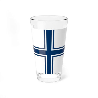 Naval ensign of Ukraine 1994-1997 (Ukraine) Pint Glass 16oz 16oz - Go Mug Yourself
