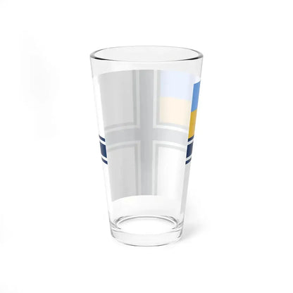 Naval ensign of Ukraine 1997-2007 (Ukraine) Pint Glass 16oz - Go Mug Yourself