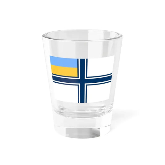 Naval ensign of Ukraine 1997-2007 (Ukraine) Shot Glass 1.5oz 1.5oz - Go Mug Yourself