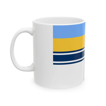 Naval ensign of Ukraine 1997-2007 (Ukraine) White Coffee Mug - Go Mug Yourself