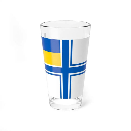 Naval Ensign of Ukraine (Ukraine) Pint Glass 16oz 16oz - Go Mug Yourself