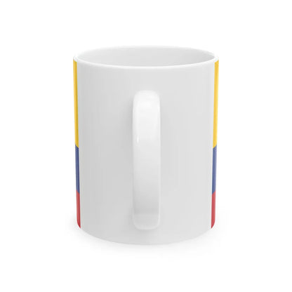 Naval ensign of United States of Colombia (Colombia) White Coffee Mug - Go Mug Yourself