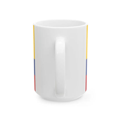 Naval ensign of United States of Colombia (Colombia) White Coffee Mug - Go Mug Yourself