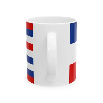 Naval ensign of Yugoslavia 1942 (Croatia) White Coffee Mug - Go Mug Yourself