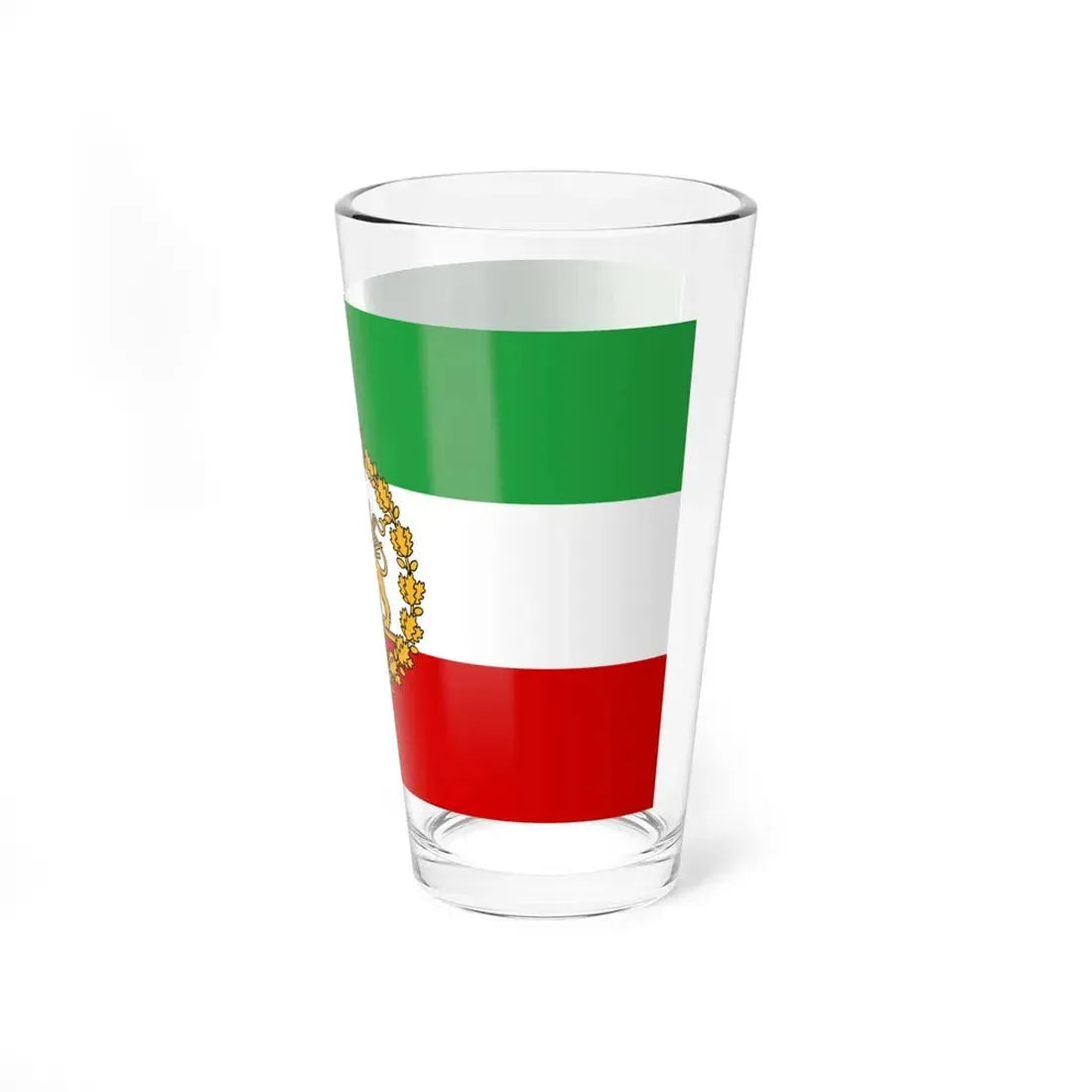 Naval flag of Iran 1933-1980 (Iran) Pint Glass 16oz - Go Mug Yourself