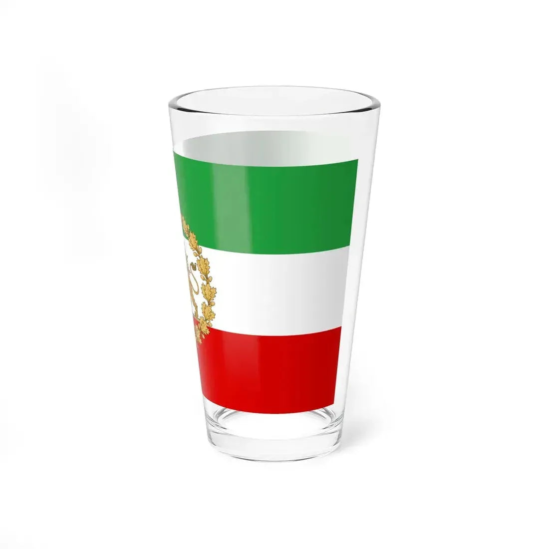 Naval flag of Iran standard (Iran) Pint Glass 16oz - Go Mug Yourself