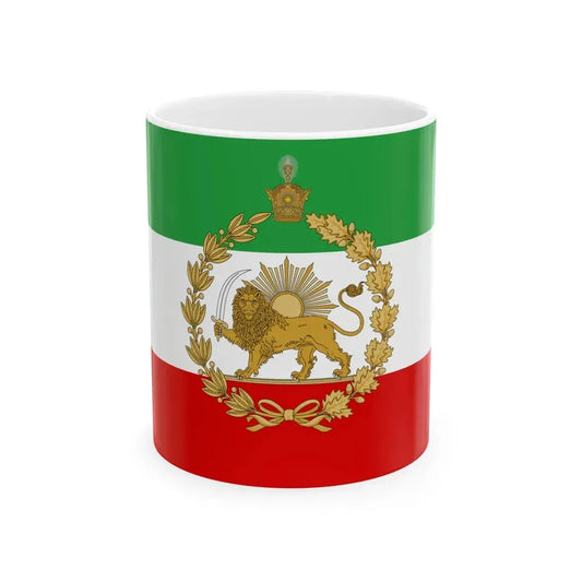 Naval flag of Iran standard (Iran) White Coffee Mug 11oz - Go Mug Yourself