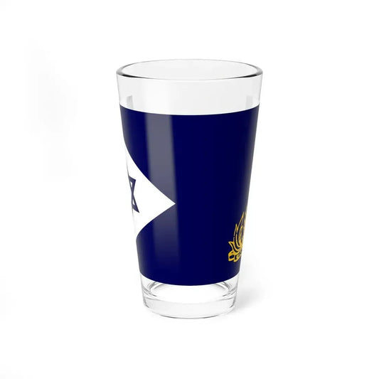 Naval Flag of Israel (Israel) Pint Glass 16oz 16oz - Go Mug Yourself