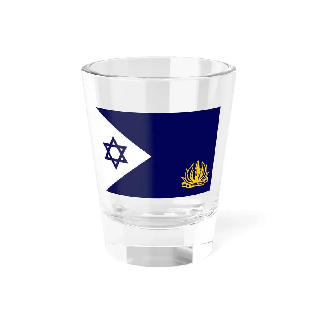 Naval Flag of Israel (Israel) Shot Glass 1.5oz 1.5oz - Go Mug Yourself