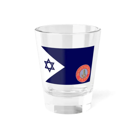 Naval Flag of Israel old (Israel) Shot Glass 1.5oz 1.5oz - Go Mug Yourself