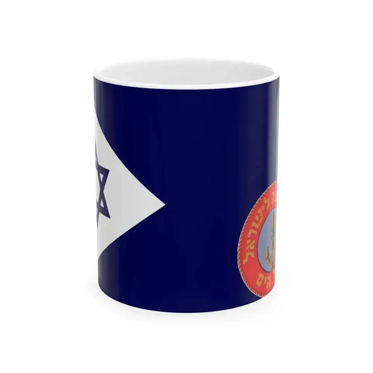 Naval Flag of Israel old (Israel) White Coffee Mug 11oz - Go Mug Yourself