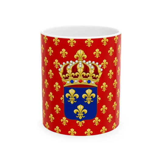 Naval Flag of the Kingdom of France Merchant Ensign (France) White Coffee Mug 11oz - Go Mug Yourself