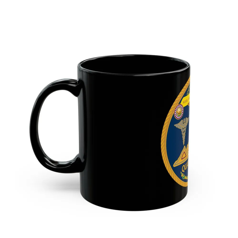 Naval Health Clinic QuanticoVA (U.S. Navy) Black Coffee Mug-Go Mug Yourself