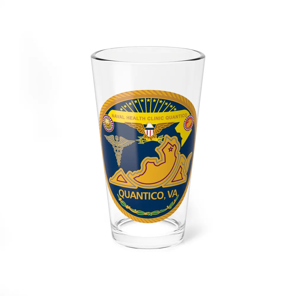 Naval Health Clinic QuanticoVA (U.S. Navy) Pint Glass 16oz-16oz-Go Mug Yourself