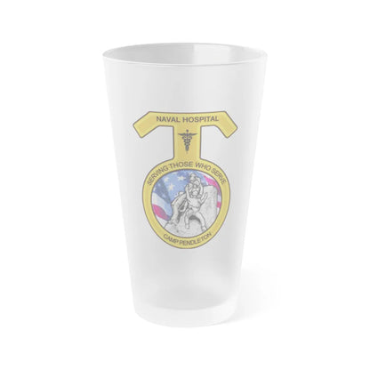 Naval Hospital Camp Pendleton (U.S. Navy) Frosted Pint Glass 16oz-Go Mug Yourself