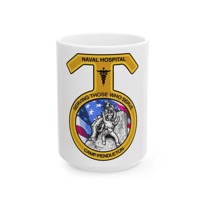 Naval Hospital Camp Pendleton (U.S. Navy) White Coffee Mug-15oz-Go Mug Yourself