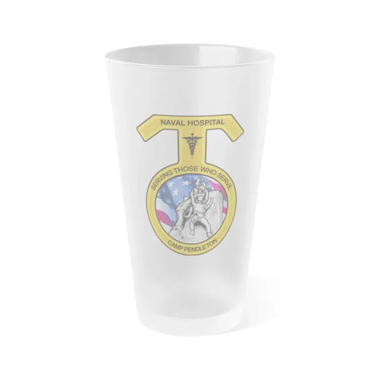 Naval Hospital Camp Pendleton (U.S. Navy) Frosted Pint Glass 16oz Default Title - Go Mug Yourself