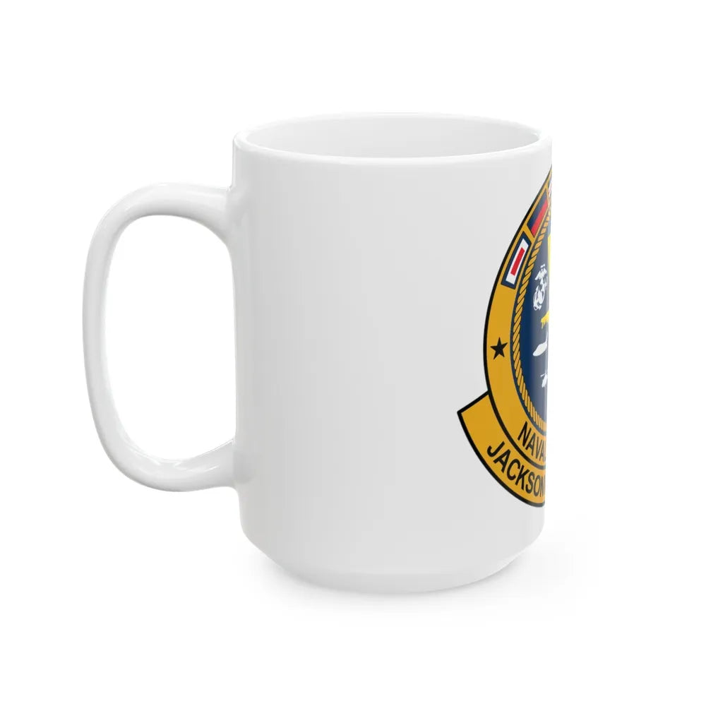 Naval Hospital Jacksonville (U.S. Navy) White Coffee Mug-Go Mug Yourself