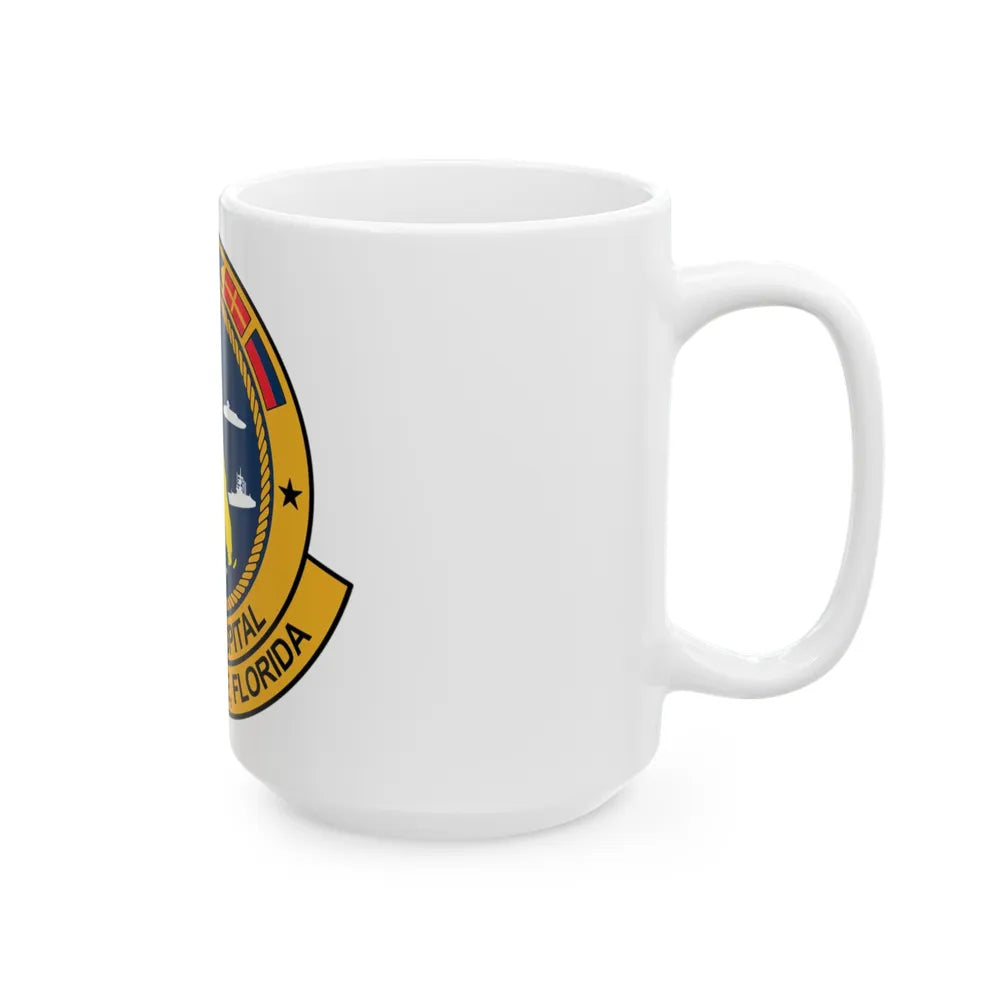 Naval Hospital Jacksonville (U.S. Navy) White Coffee Mug-Go Mug Yourself