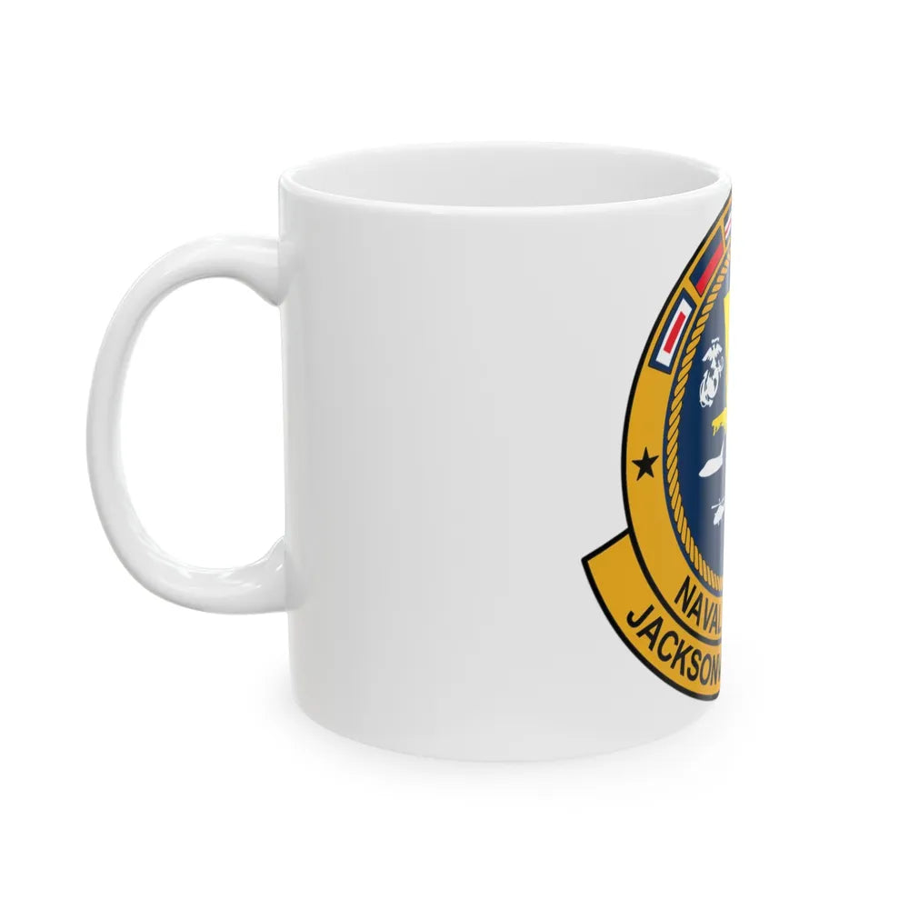 Naval Hospital Jacksonville (U.S. Navy) White Coffee Mug-Go Mug Yourself