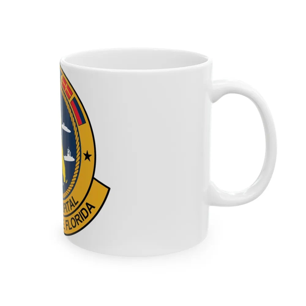 Naval Hospital Jacksonville (U.S. Navy) White Coffee Mug-Go Mug Yourself